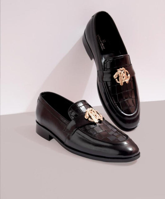 SB-08 Classic RC Black Leather Shoes