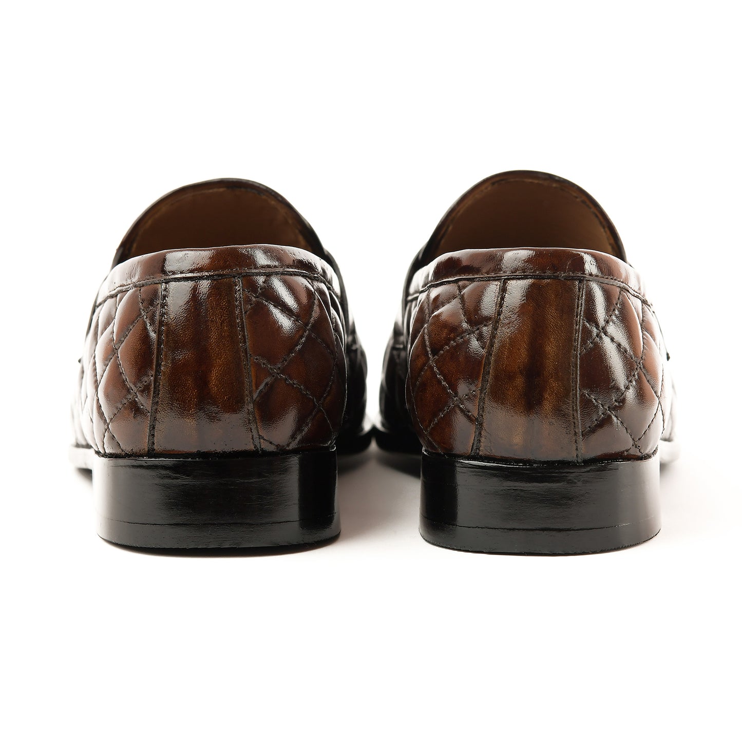 SB-11 Side Stitch Penny | Elegant Brown  Leather Shoes